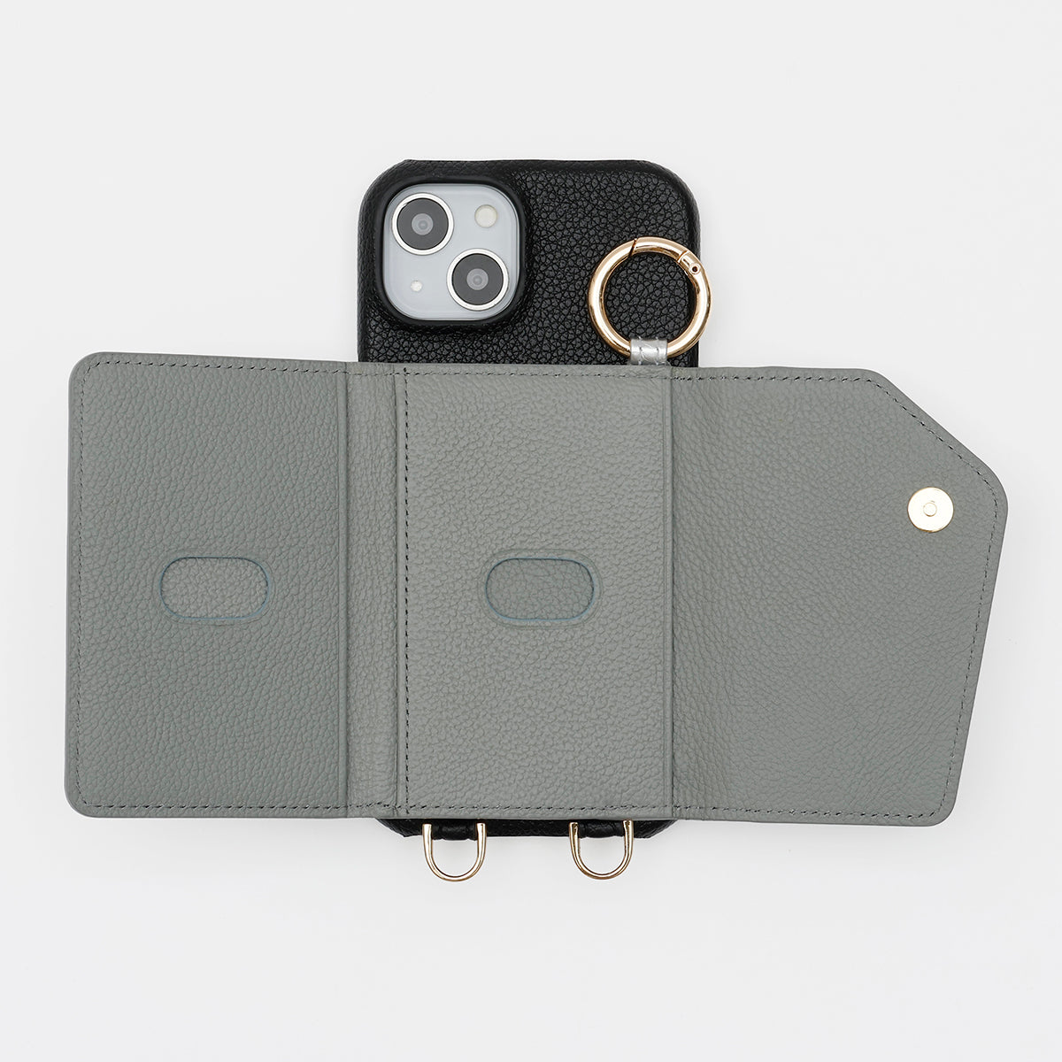 【WALLET SLAYLER】WALLET&STRAP-LUNA METALIC-SILVER