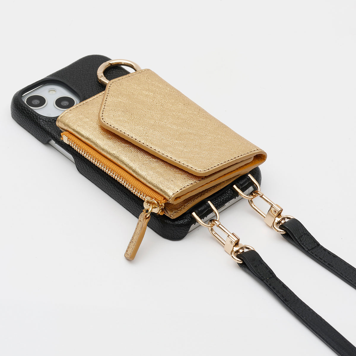 【WALLET SLAYLER】WALLET&STRAP-LUNA METALIC-GOLD