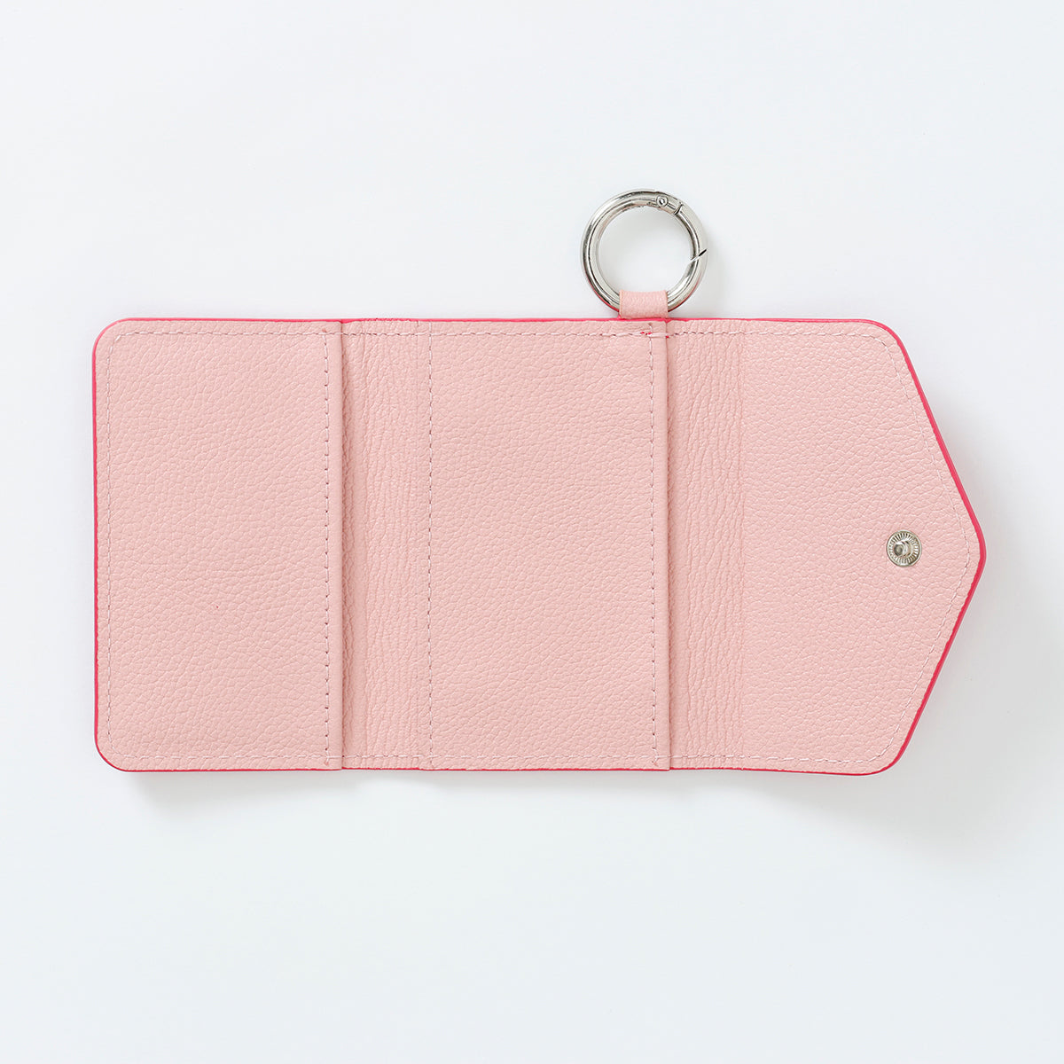 【WALLET SLAYLER】LEATHER CARD CASE CROCCO-HOTPINK