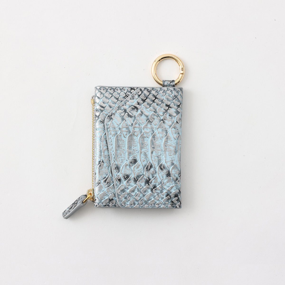 【WALLET SLAYLER】WALLET&STRAP-LUNA ANACONDA-BLUEGRAY