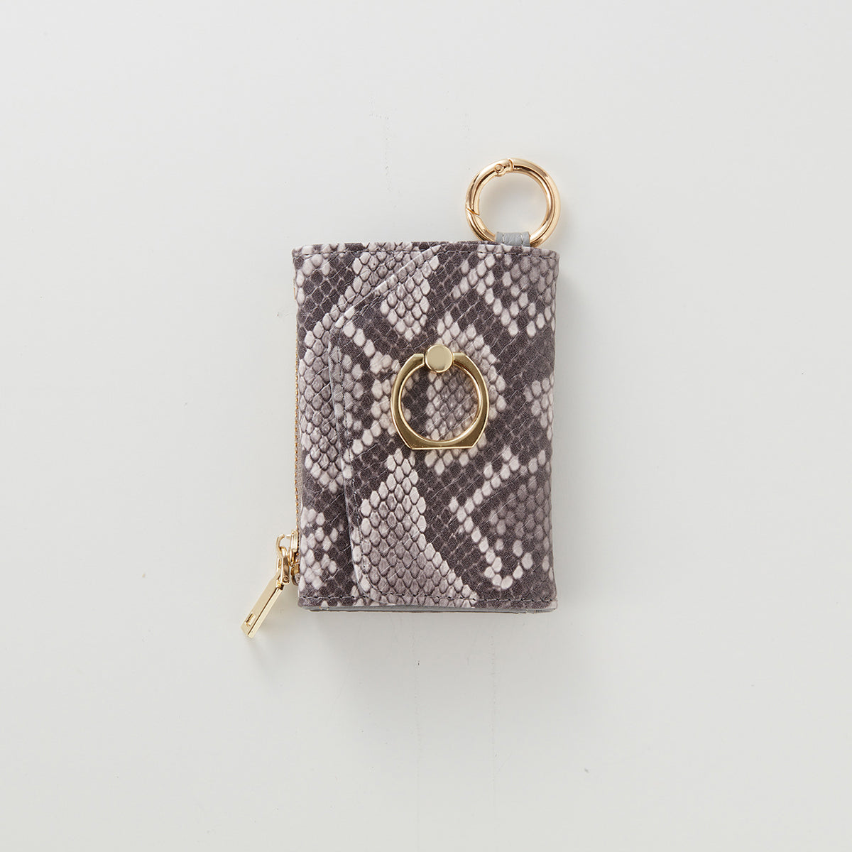 【WALLET SLAYLER】WALLET&STRAP-RING SNAKE SKIN-GRAY