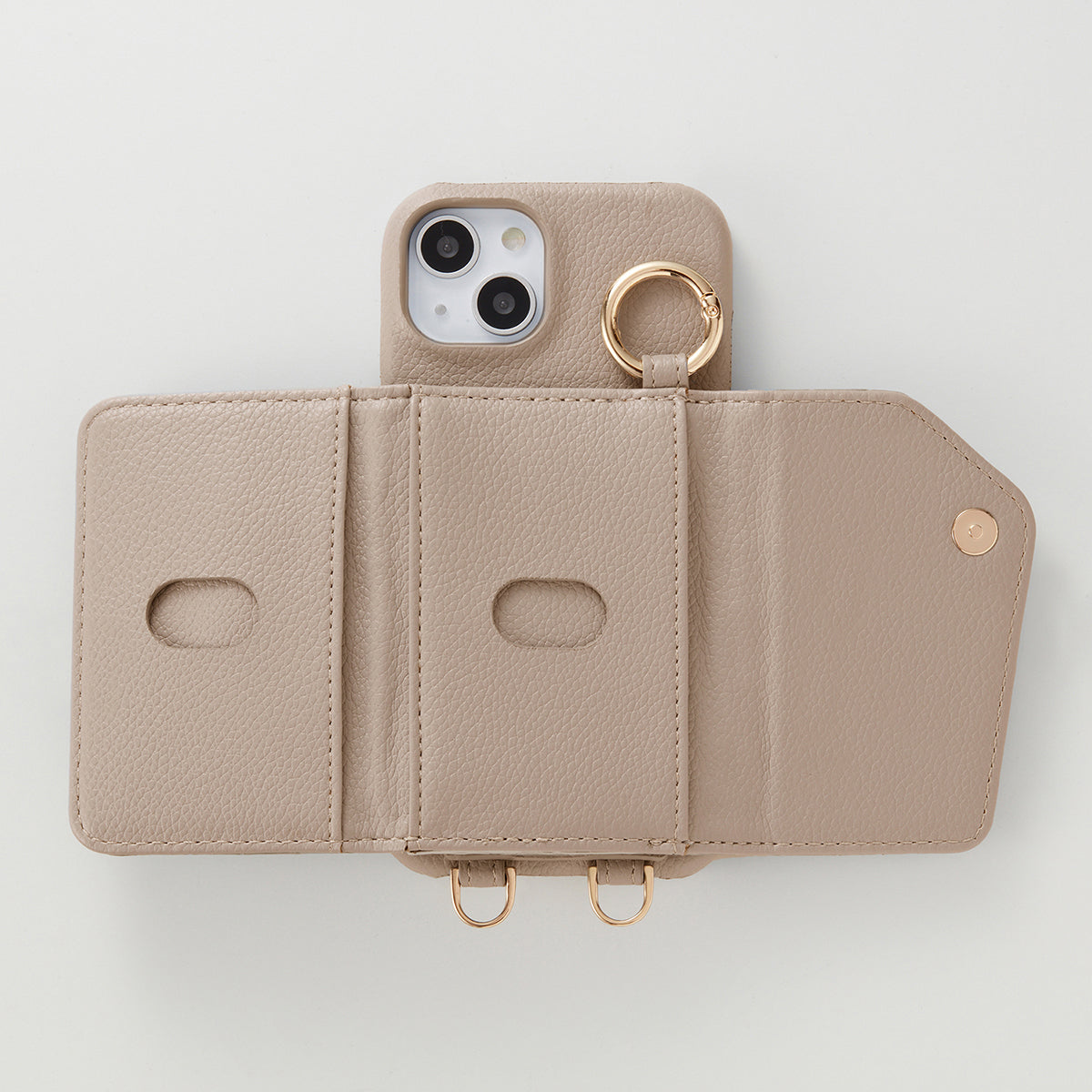 【WALLET SLAYLER】WALLET&STRAP-RING CROCCO SKIN-BEIGE