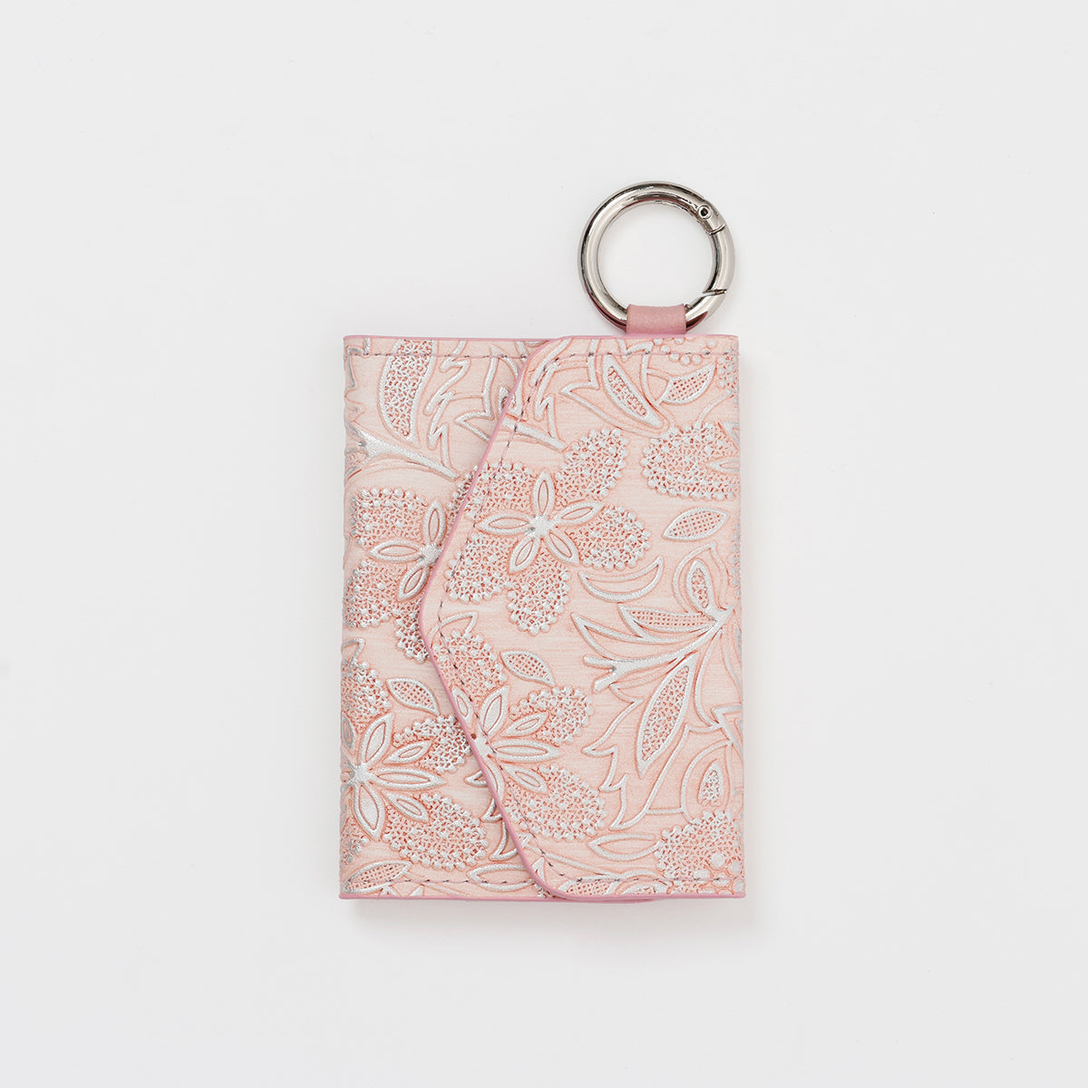 【WALLET SLAYLER】LEATHER FLOWER-PINK