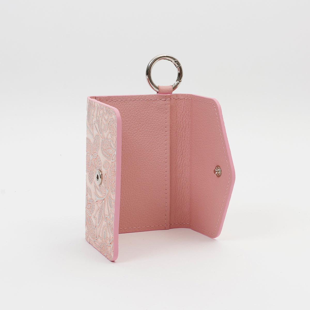 【WALLET SLAYLER】LEATHER FLOWER-PINK