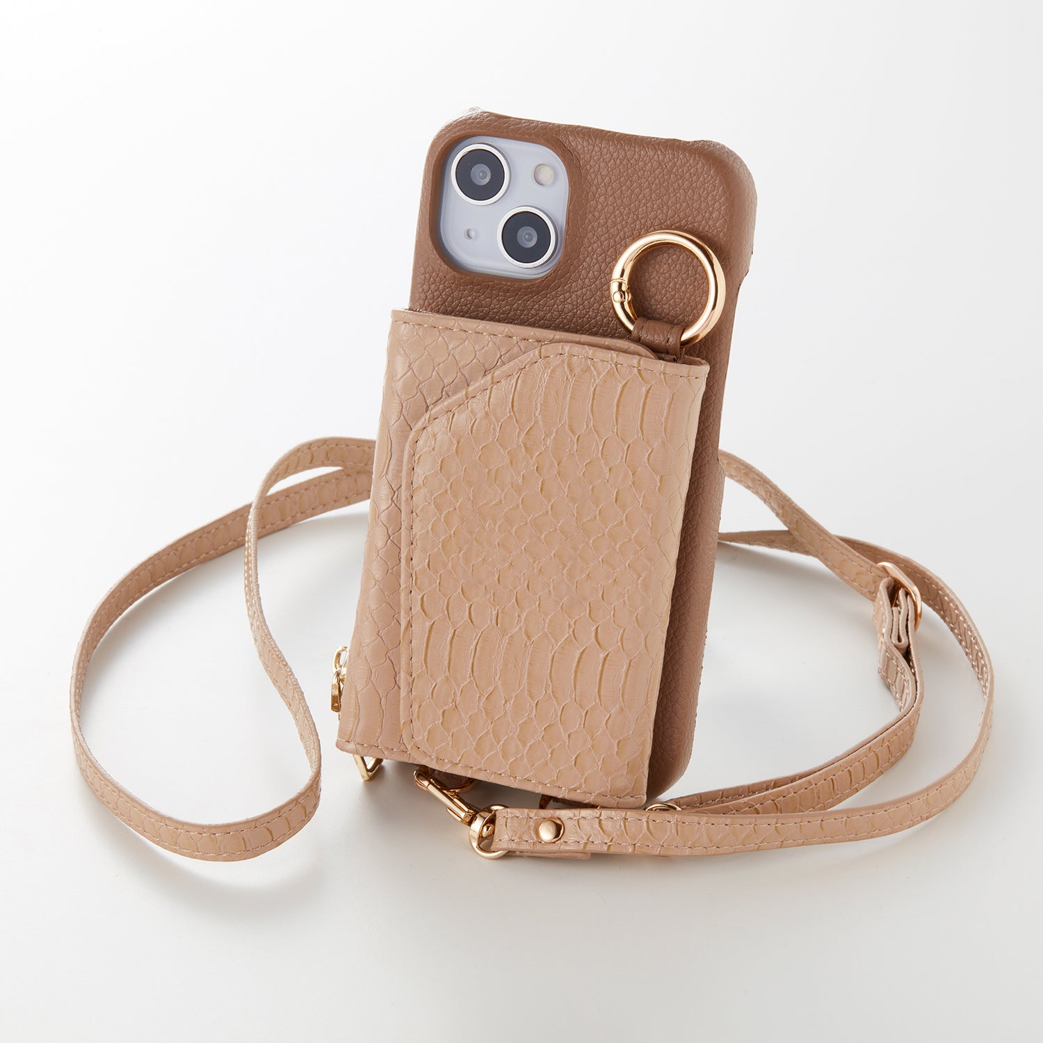【WALLET SLAYLER】 BASIC SNAKE SKIN-BEIGE