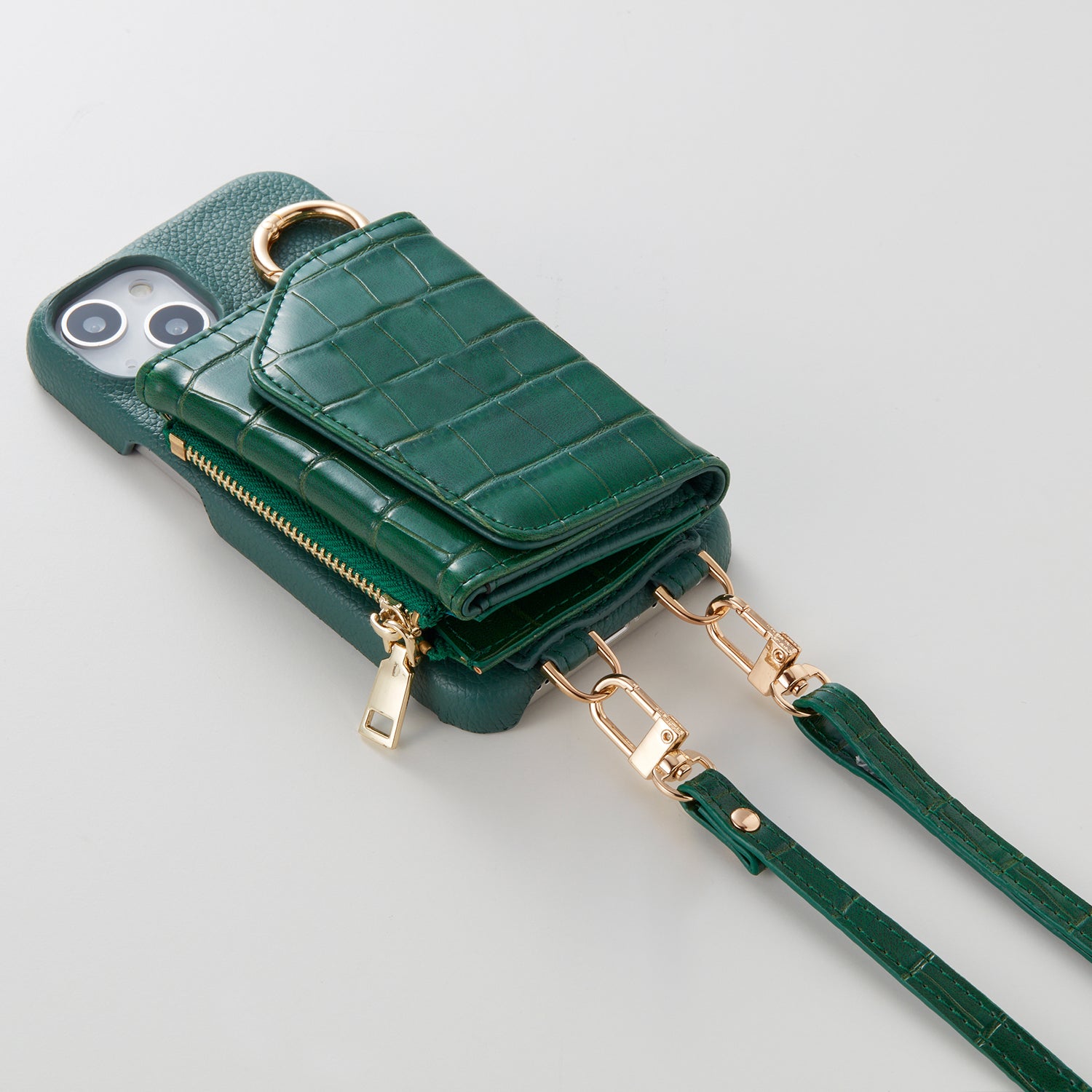 【WALLET SLAYLER】BASIC CROCCO SKIN-GREEN