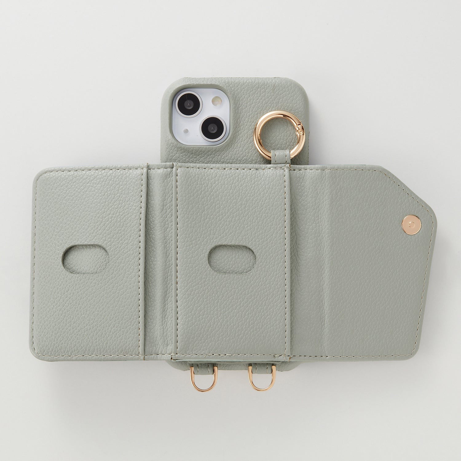 【WALLET SLAYLER】 RING CROCCO SKIN-PASTELGREEN