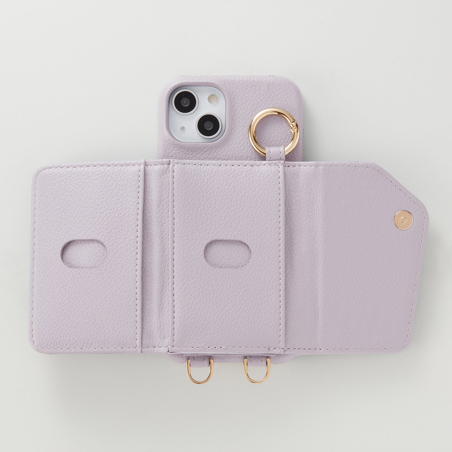 【WALLET SLAYLER】 RING CROCCO SKIN-PASTELPURPLE