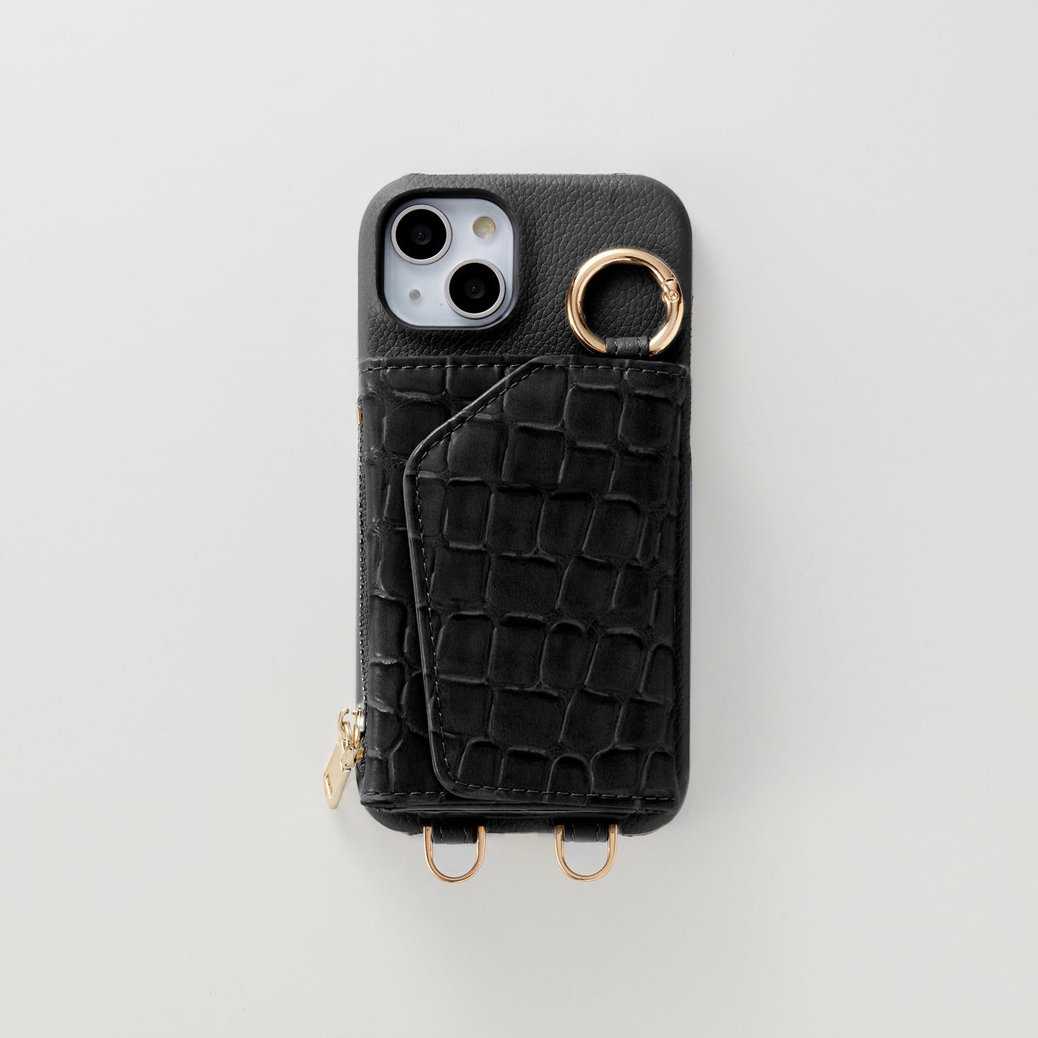 【WALLET SLAYLER】BASIC CROCCO SKIN-BLACK