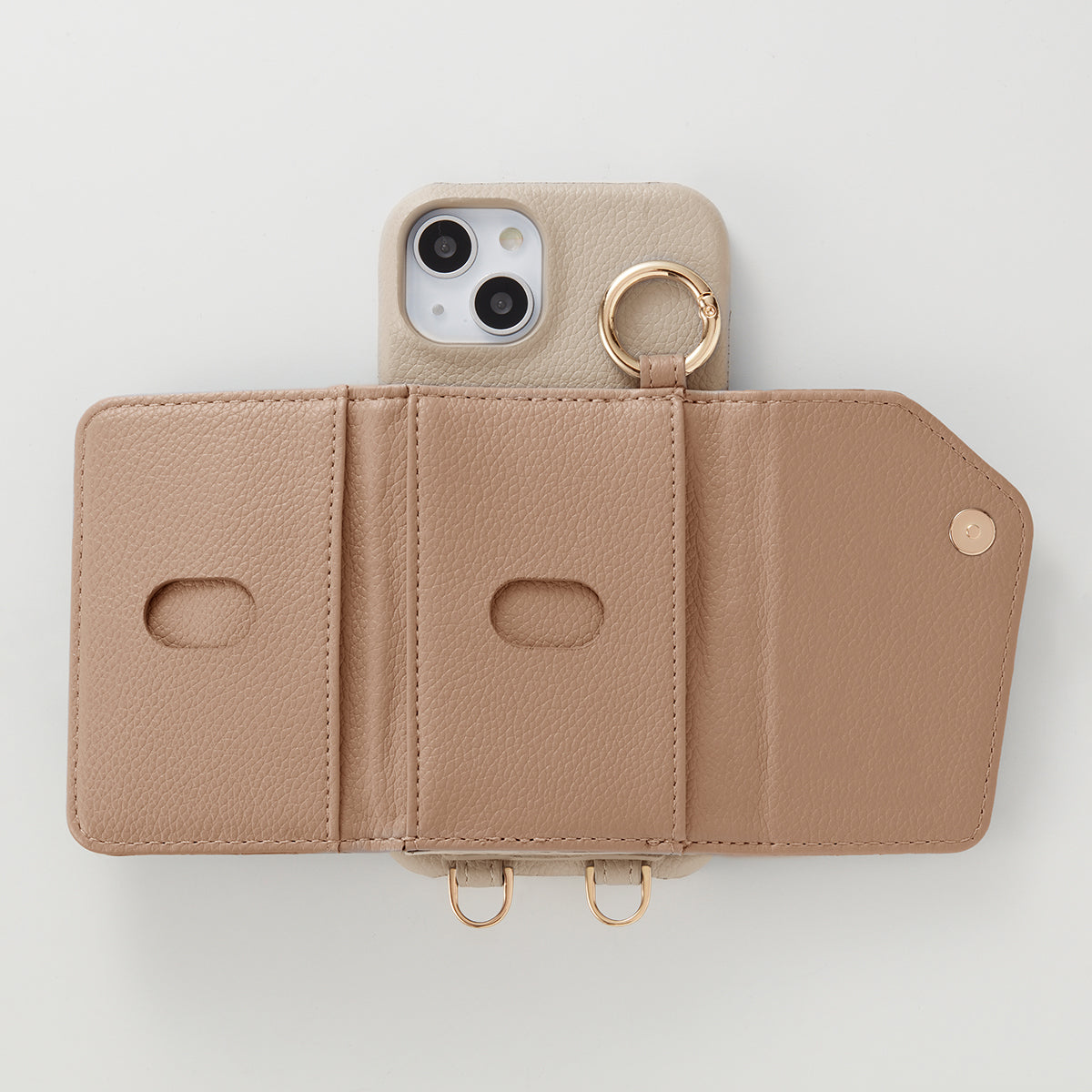 【WALLET SLAYLER】WALLET&STRAP-RING LINEN-BROWN