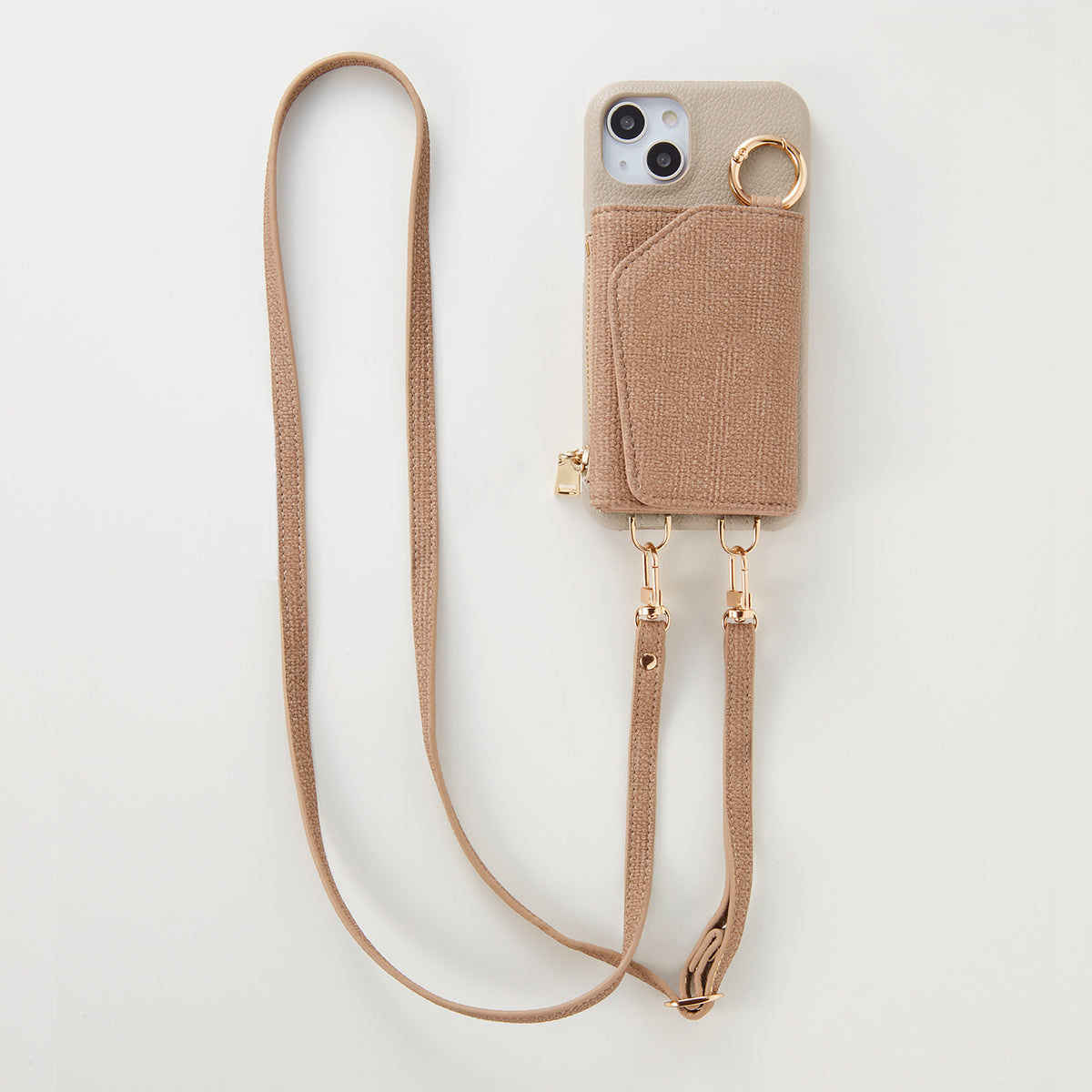 【WALLET SLAYLER】WALLET&STRAP-BASIC LINEN-BROWN