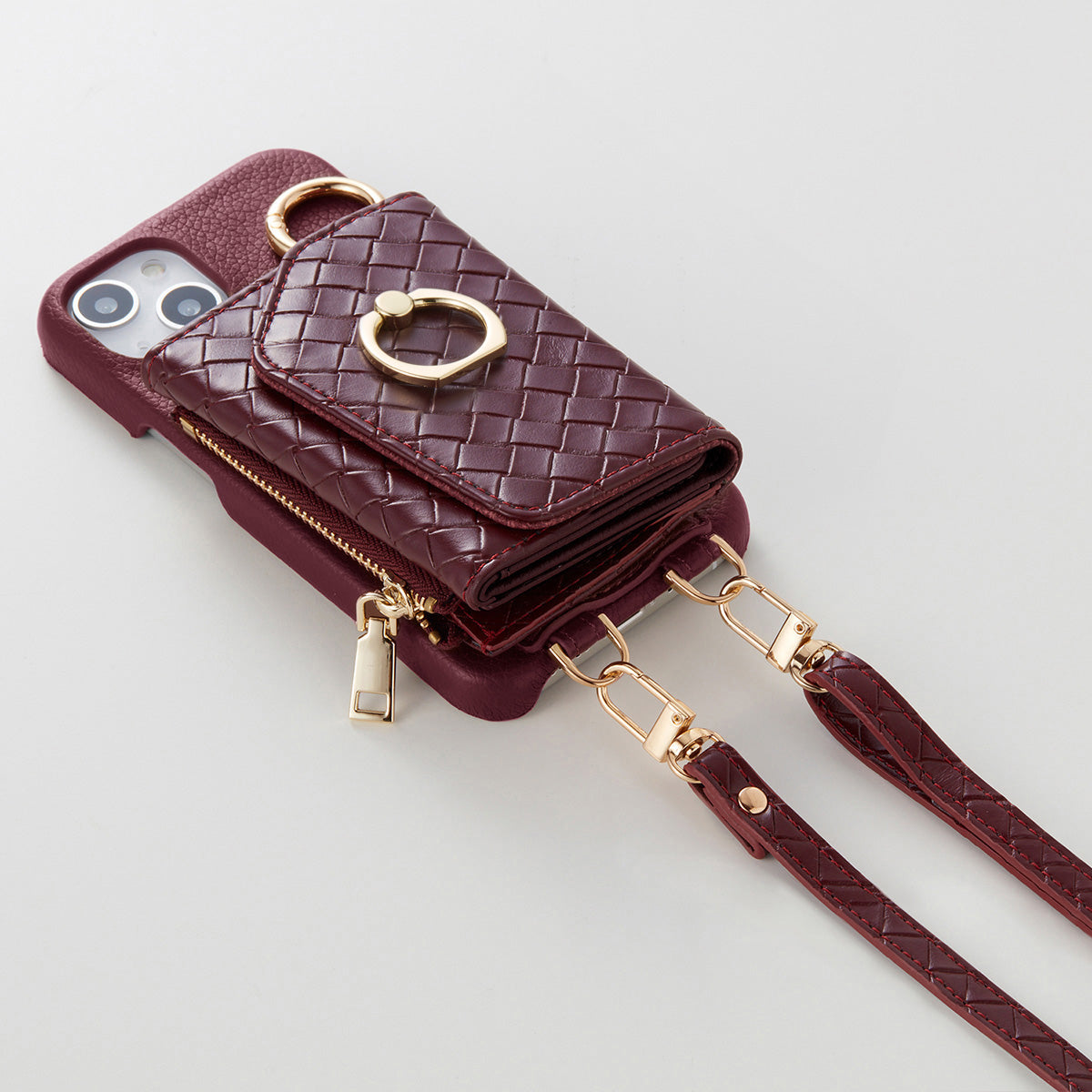 【WALLET SLAYLER】 RING MESH-WINE