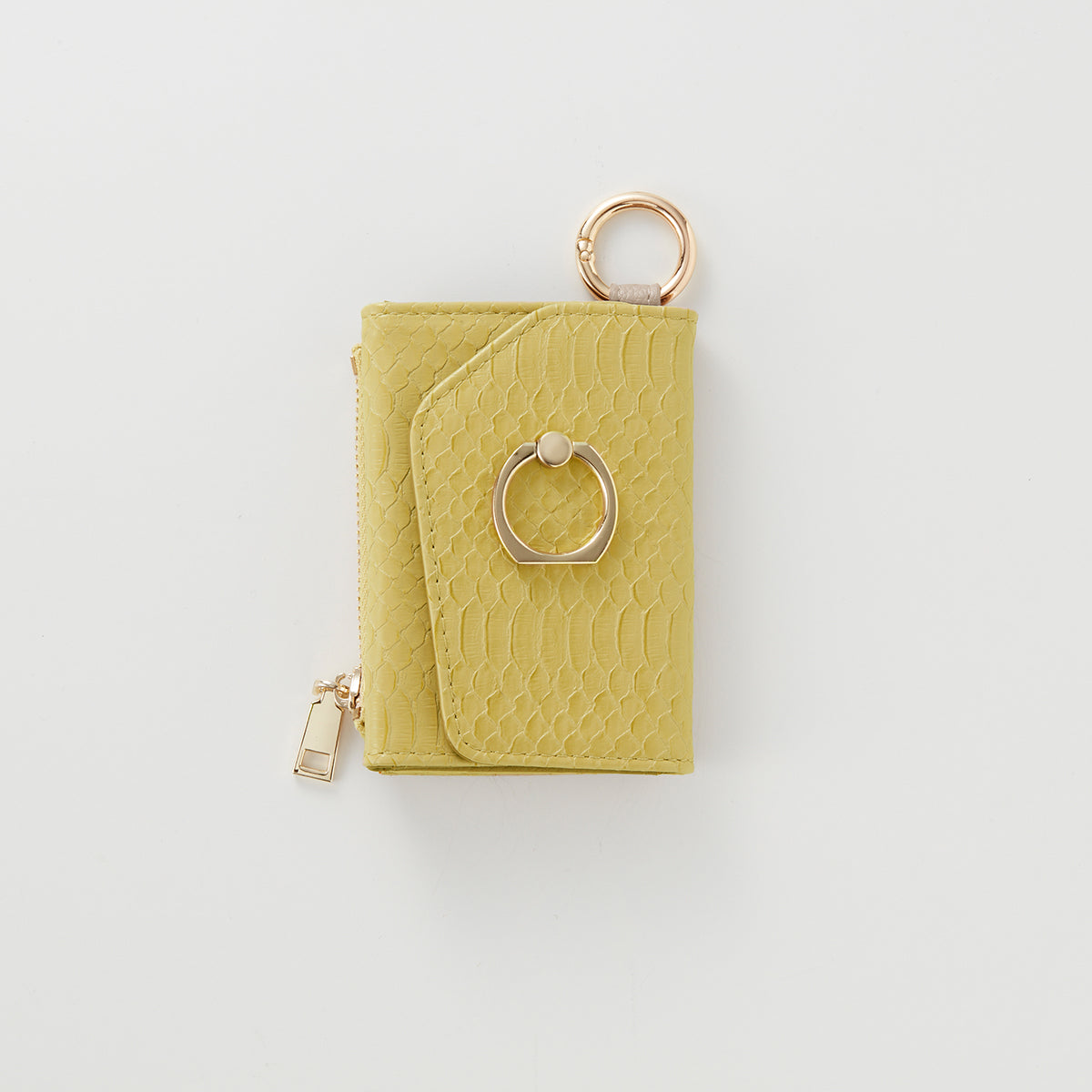 【WALLET SLAYLER】WALLET&STRAP-RING SNAKE SKIN-YELLOW