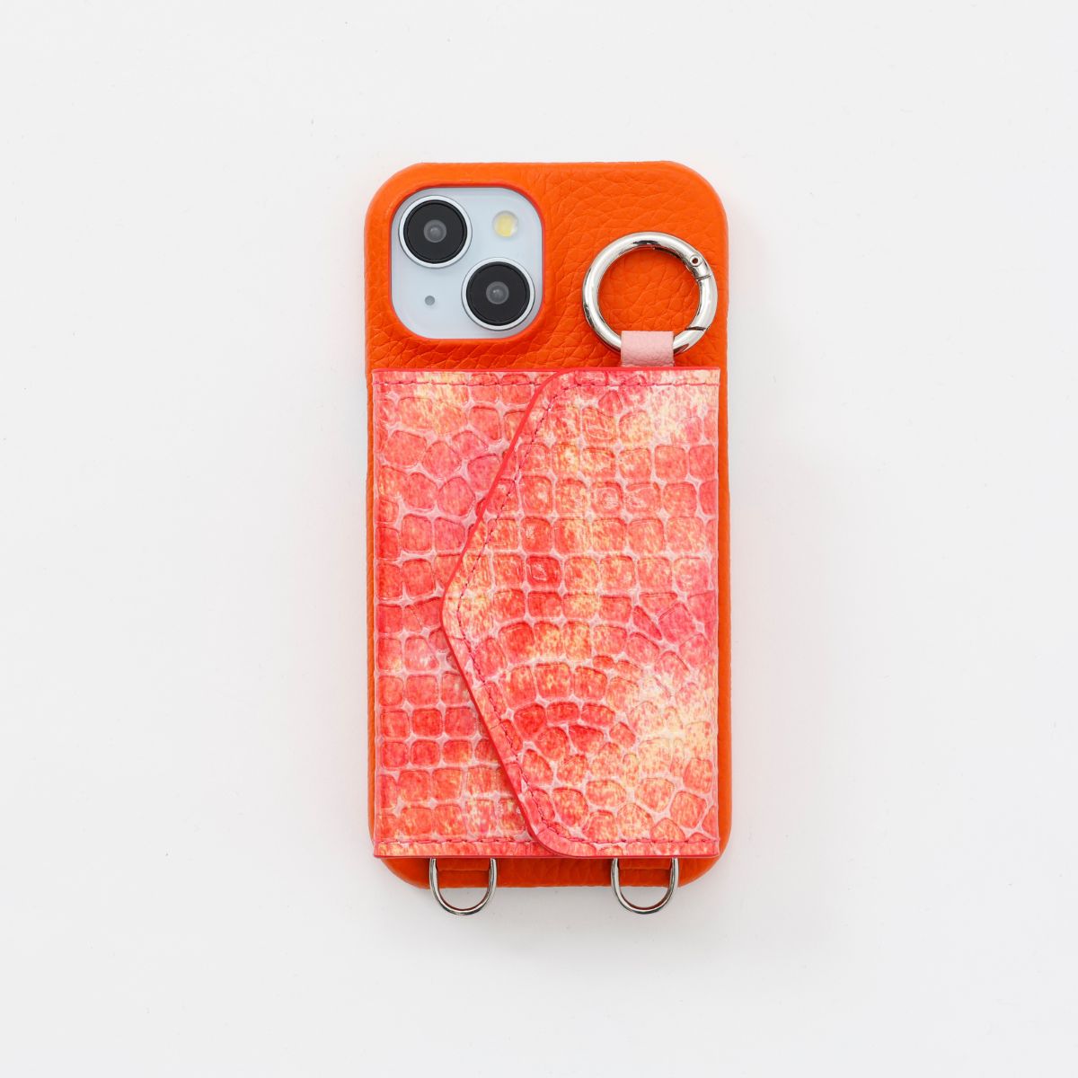 【WALLET SLAYLER】LEATHER CARD CASE MARBLE RED