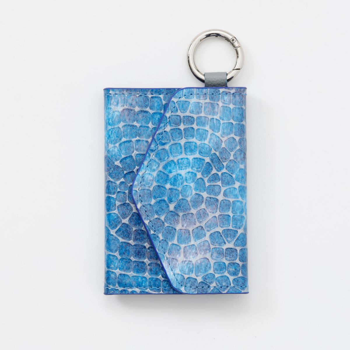 【WALLET SLAYLER】LEATHER CARD CASE MARBLE BLUE