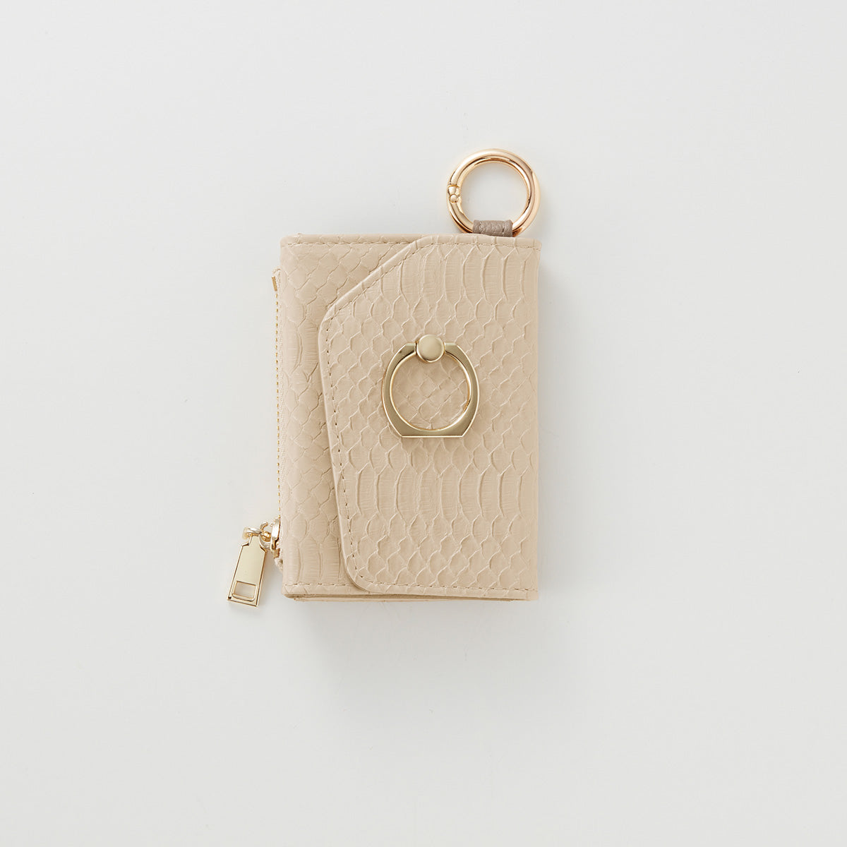 【WALLET SLAYLER】 RING SNAKE SKIN-BEIGE