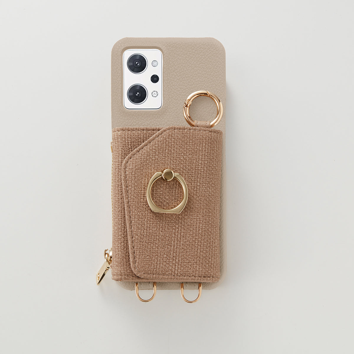 【WALLET SLAYLER】 RING LINEN-BROWN OPPO