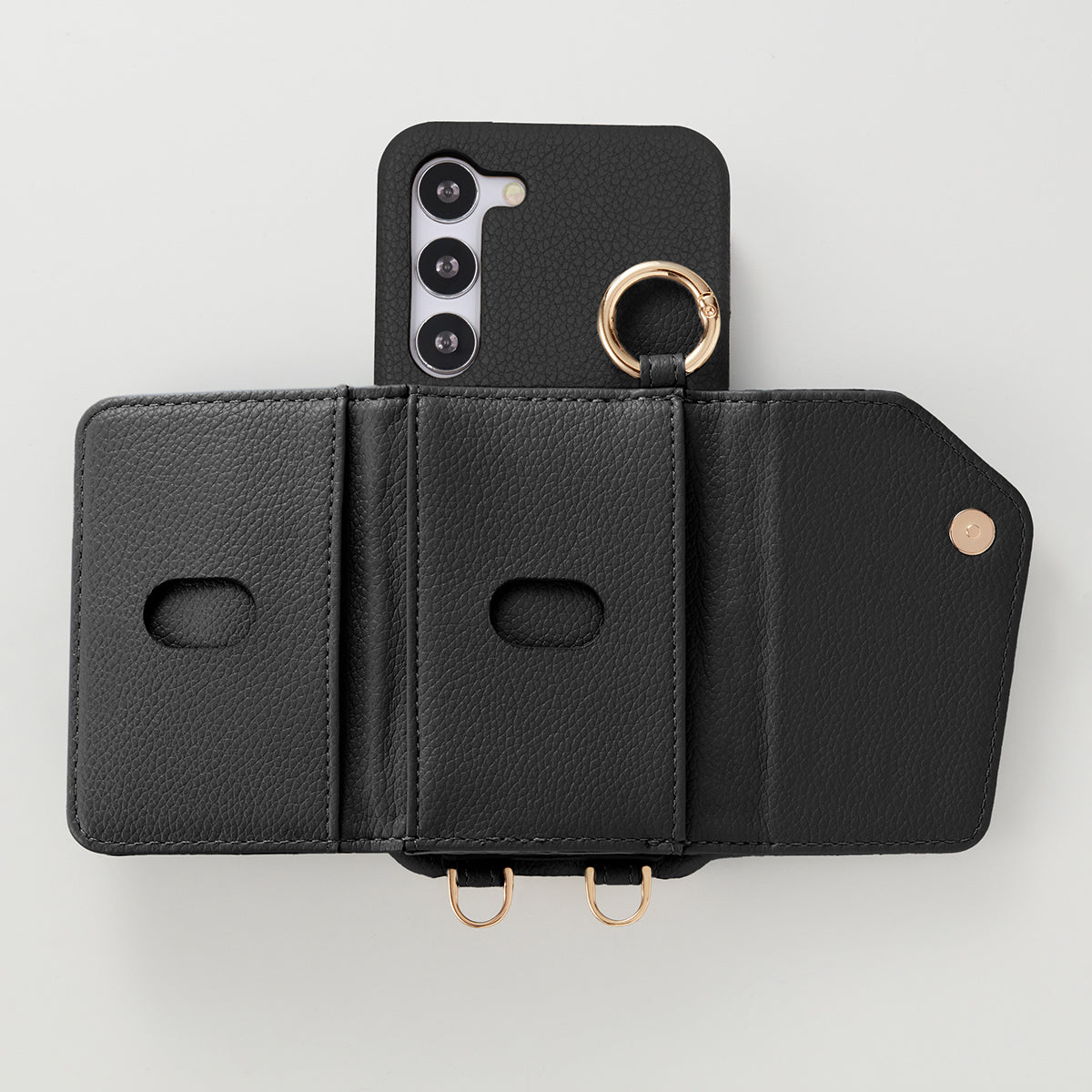 【WALLET SLAYLER】 RING CROCCO SKIN-BLACK Galaxy