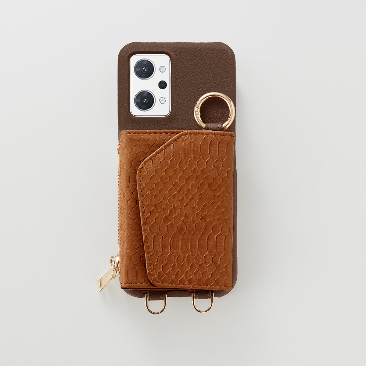 【WALLET SLAYLER】 BASIC SNAKE SKIN-ORANGE OPPO
