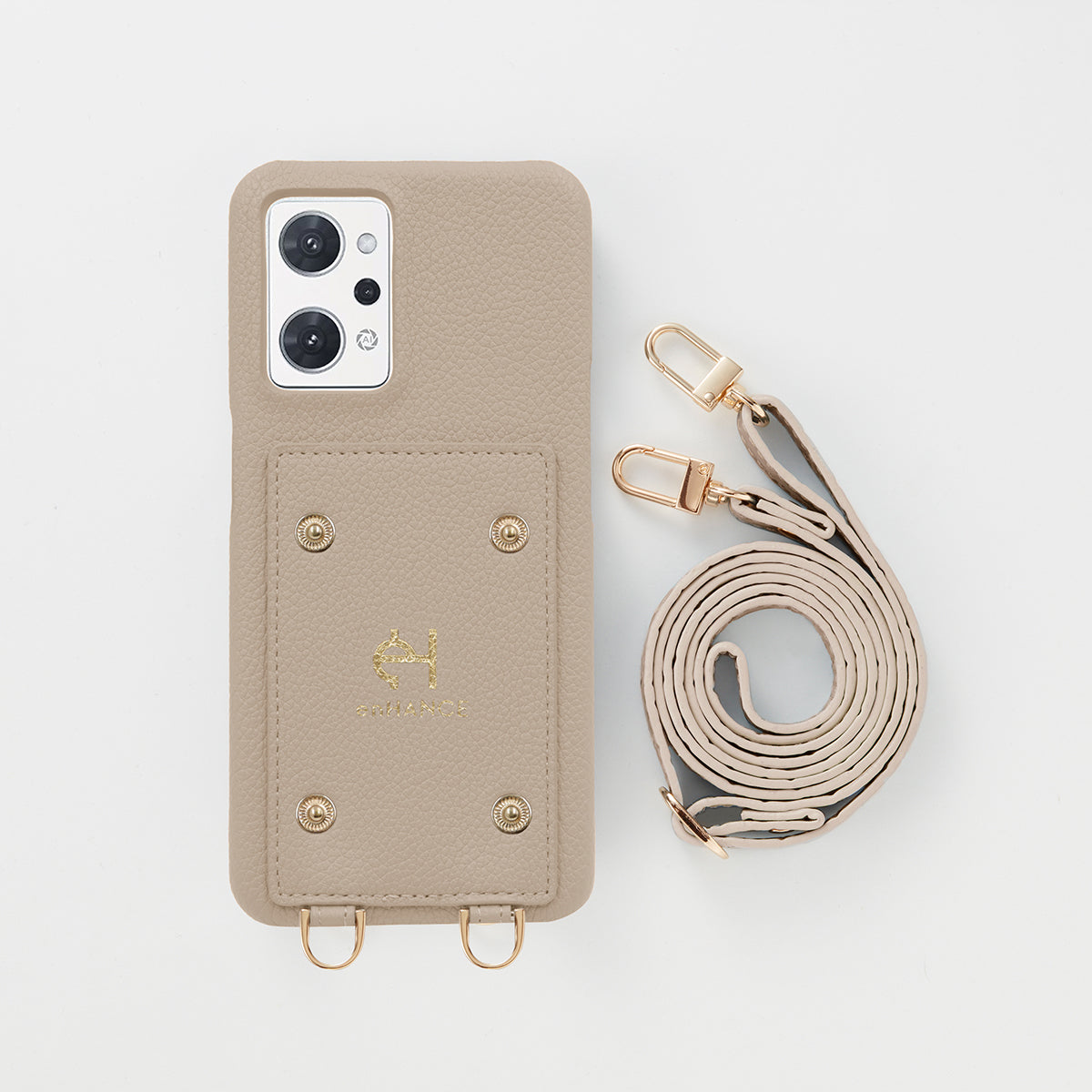 【WALLET SLAYLER】 RING CROCCO SKIN-BEIGE OPPO