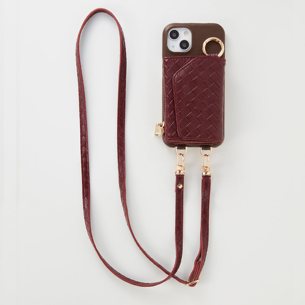 【WALLET SLAYLER】WALLET&STRAP-BASIC MESH-WINE