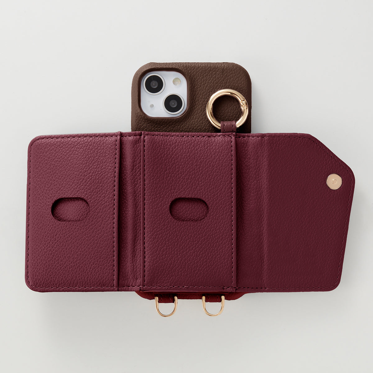 【WALLET SLAYLER】WALLET&STRAP-BASIC MESH-WINE