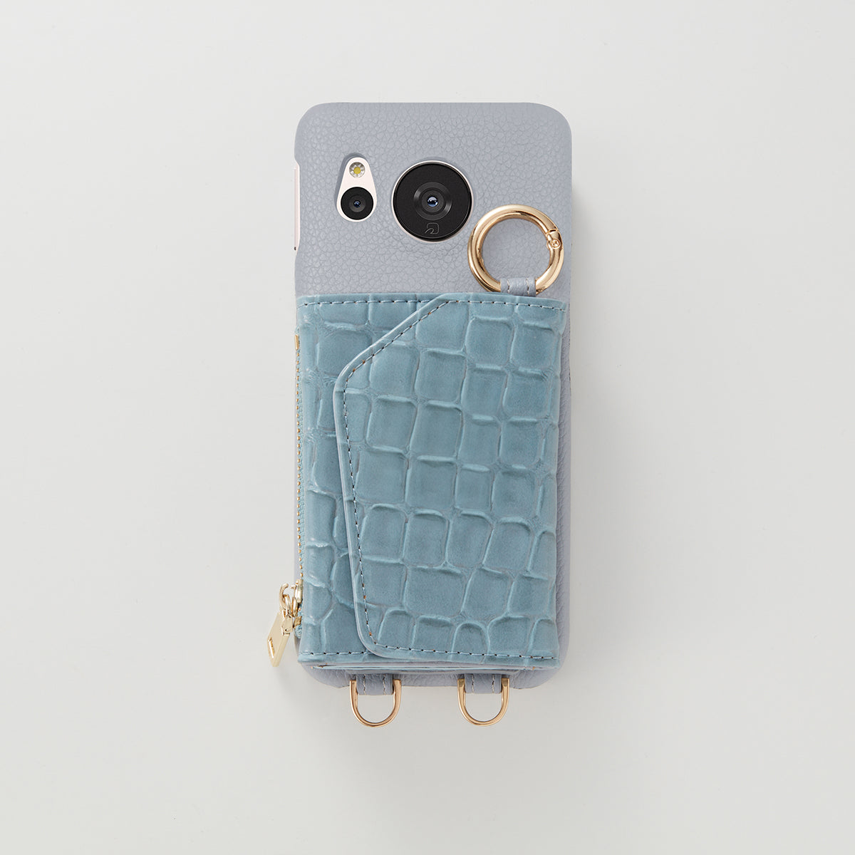 【WALLET SLAYLER】BASIC CROCCO SKIN-BLUE Aquos