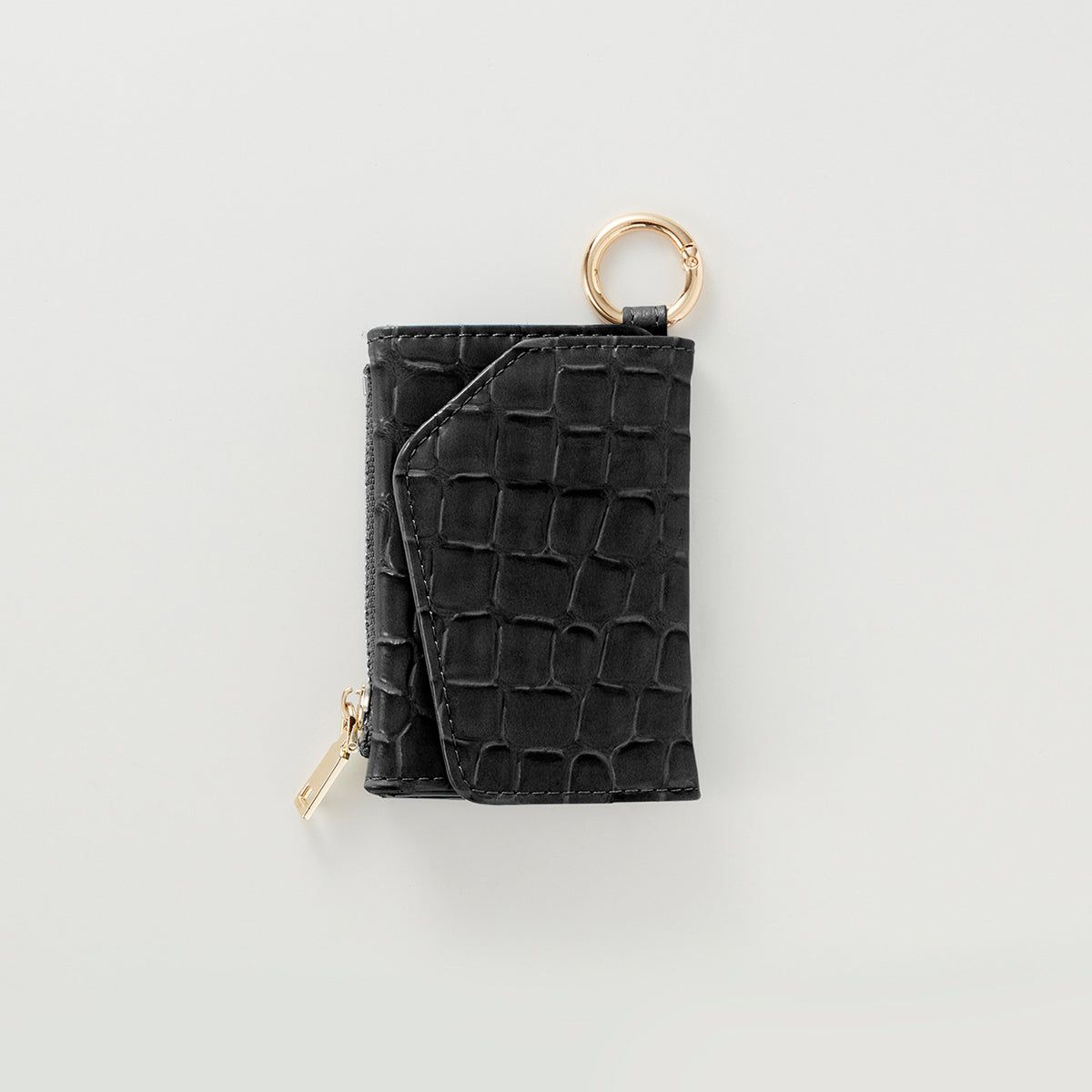 【WALLET SLAYLER】WALLET＆STRAP-BASIC CROCCO SKIN-BLACK