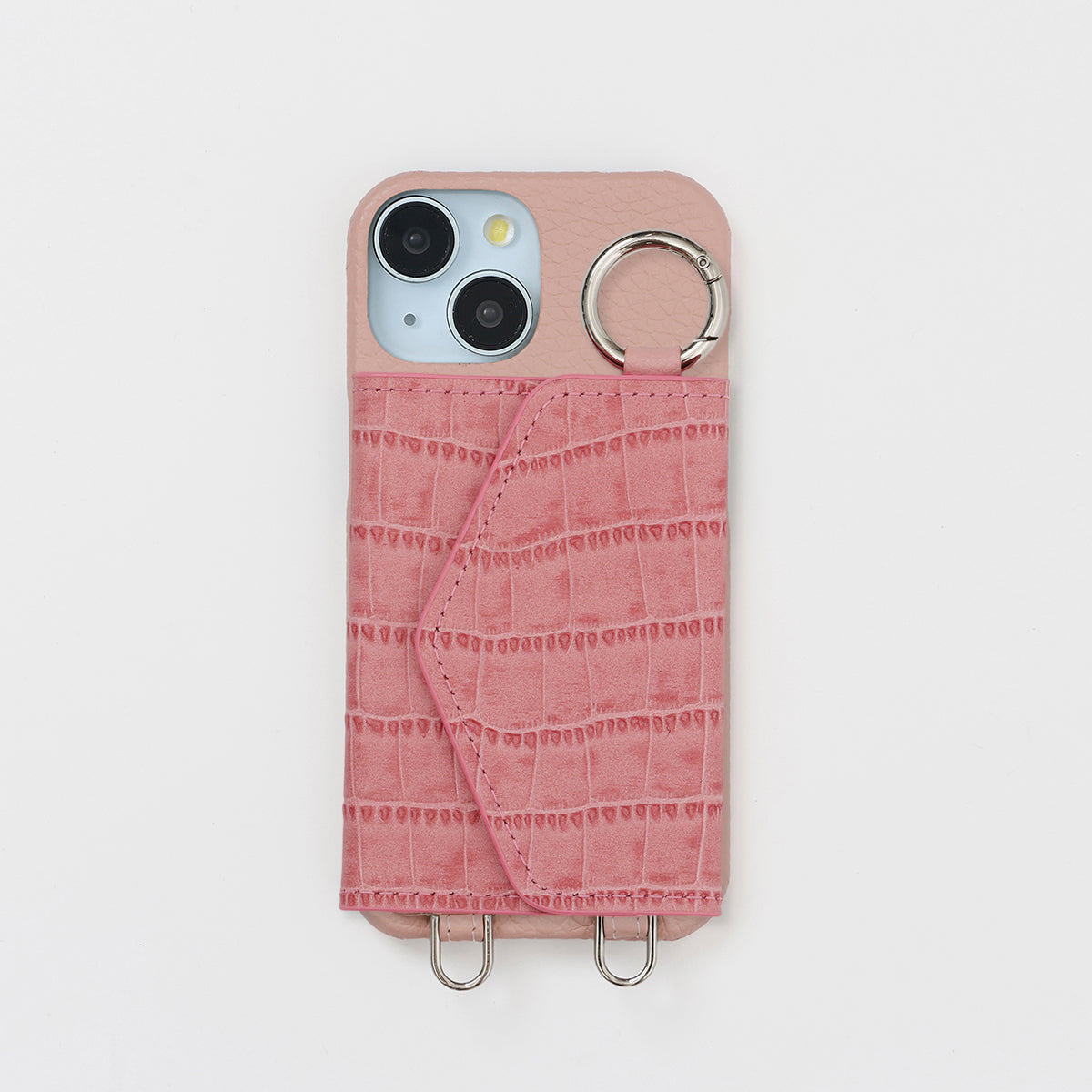 【WALLET SLAYLER】LEATHER CROCCO-PINK