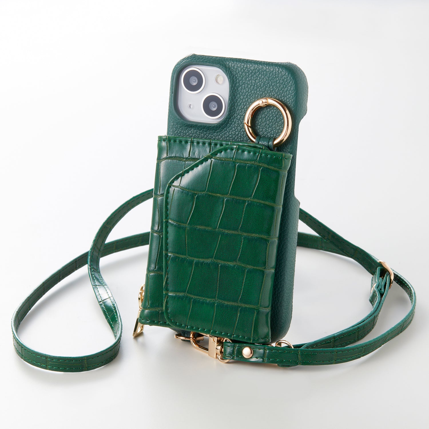 【WALLET SLAYLER】BASIC  CROCCO SKIN-GREEN