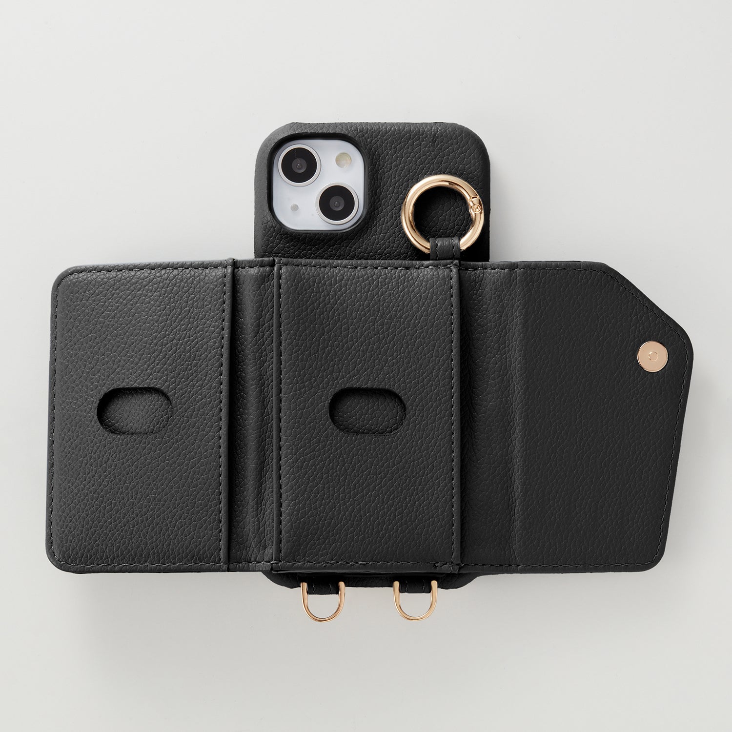 【WALLET SLAYLER】 RING CROCCO SKIN-BLACK