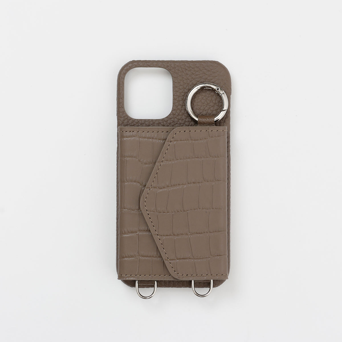 【WALLET SLAYLER】LEATHER CARD CASE CROCCO-BROWN
