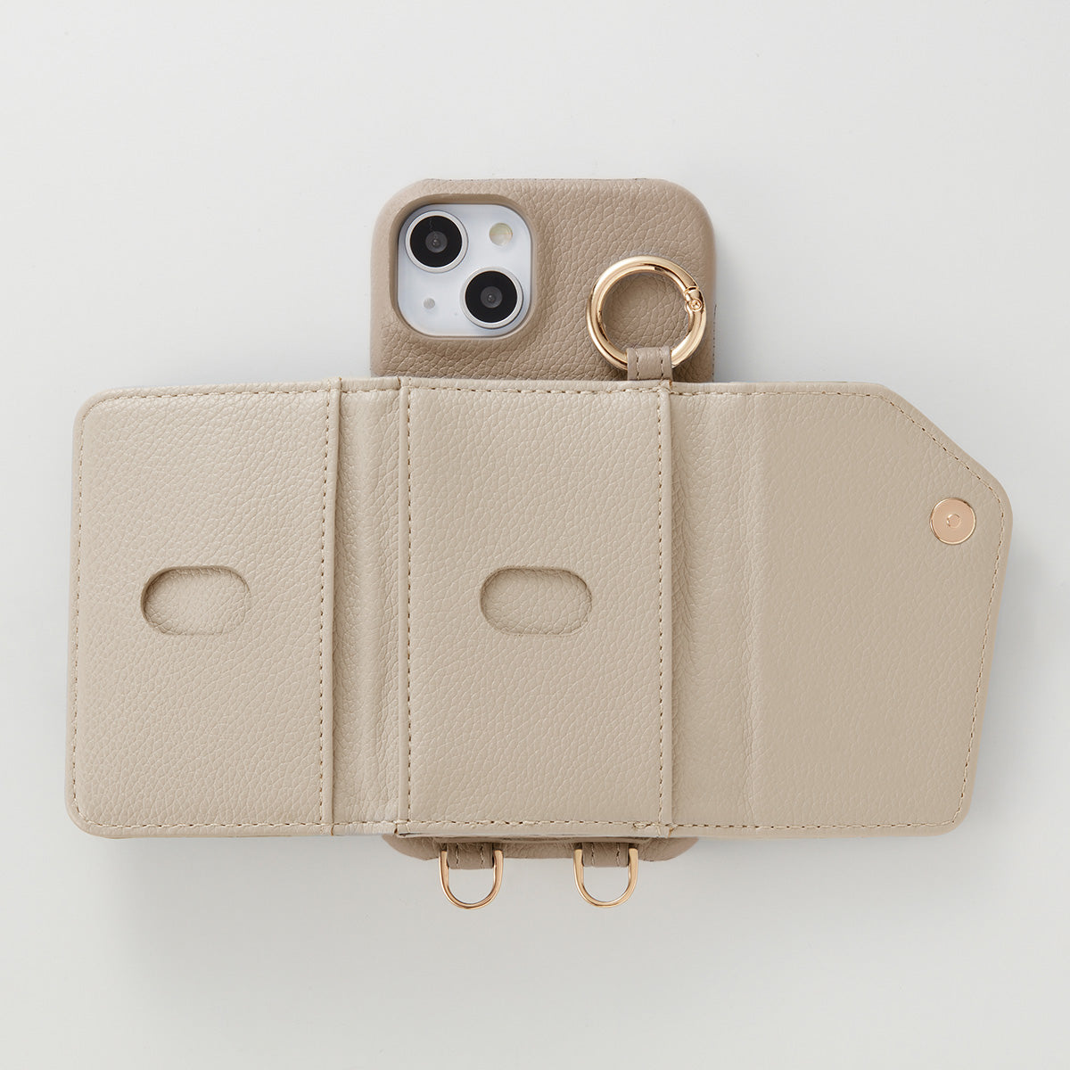 【WALLET SLAYLER】WALLET＆STRAP-RING SNAKE SKIN-BEIGE