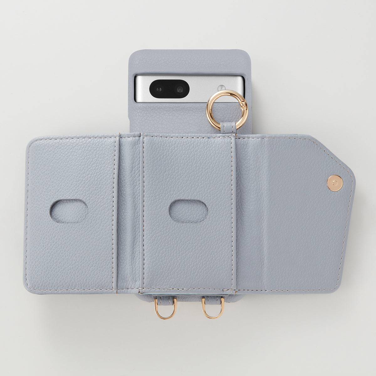 【WALLET SLAYLER】 RING CROCCO SKIN-BLUE Google pixel