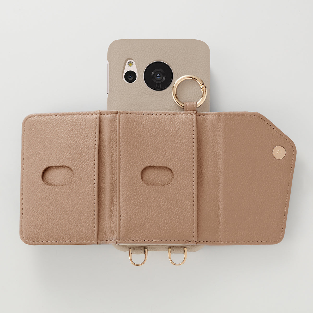 【WALLET SLAYLER】 RING LINEN-BROWN Aquos