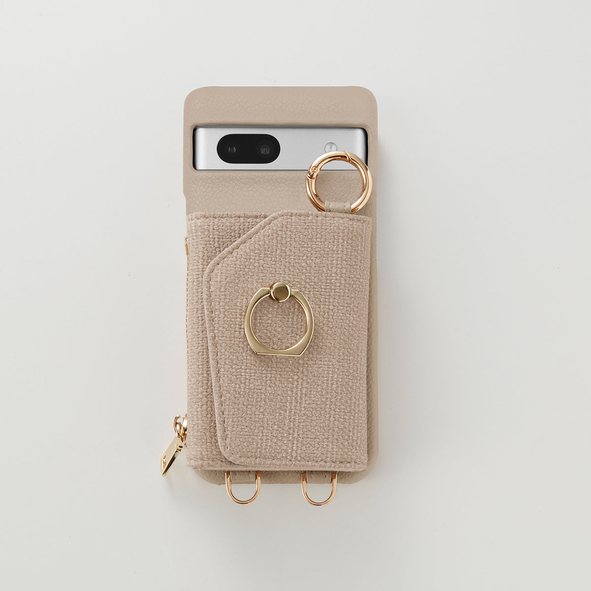 【WALLET SLAYLER】 RING LINEN-IVORY Google pixel