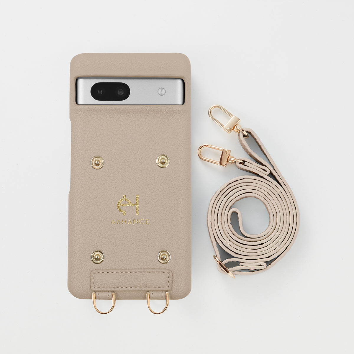 【WALLET SLAYLER】 RING  CROCCO SKIN-BEIGE Google pixel