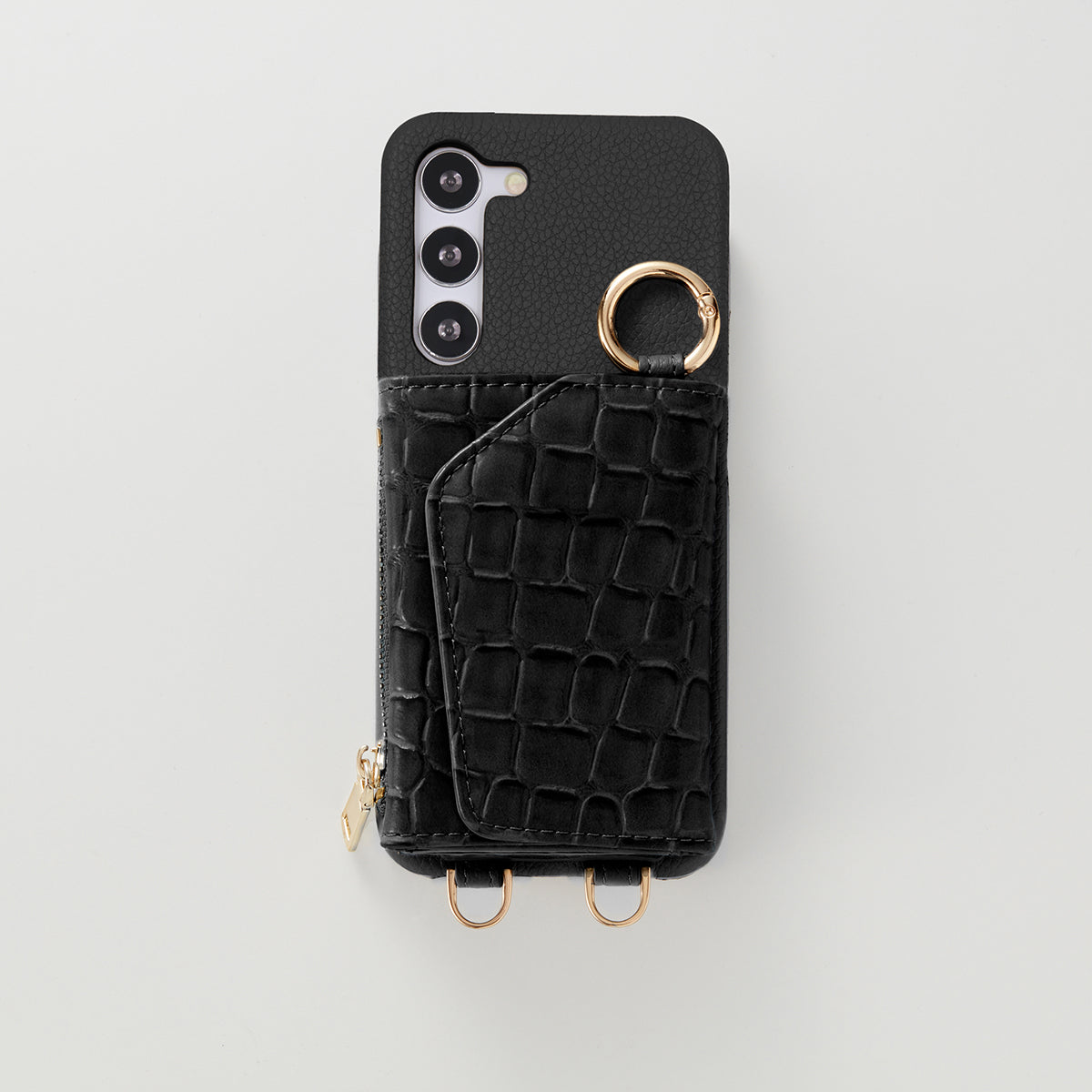 【WALLET SLAYLER】BASIC CROCCO SKIN-BLACK Galaxy