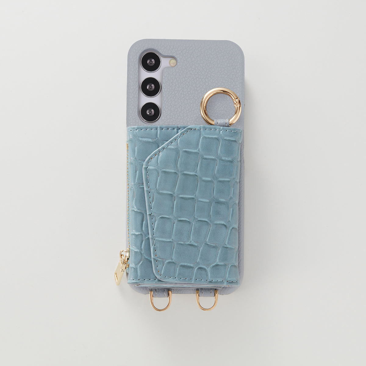 【WALLET SLAYLER】BASIC CROCCO SKIN-BLUE Galaxy