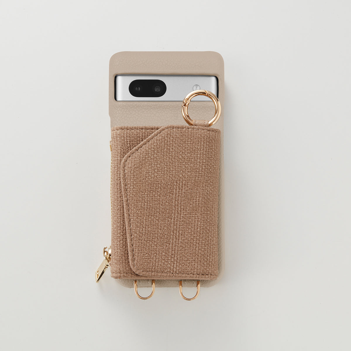 【WALLET SLAYLER】BASIC LINEN-BROWN Google pixel